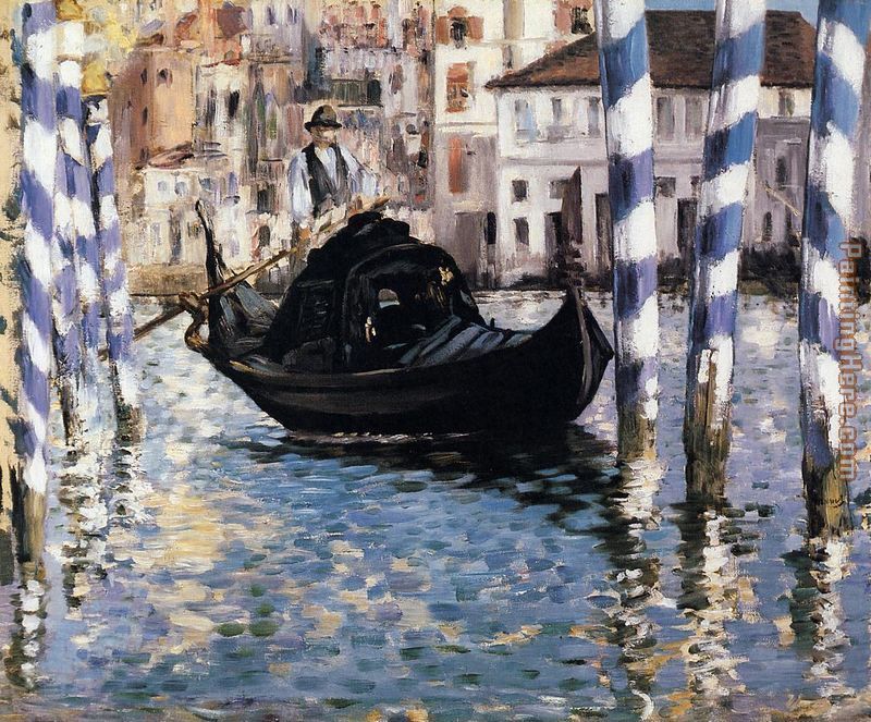 The Grand Canal, Venice I painting - Edouard Manet The Grand Canal, Venice I art painting